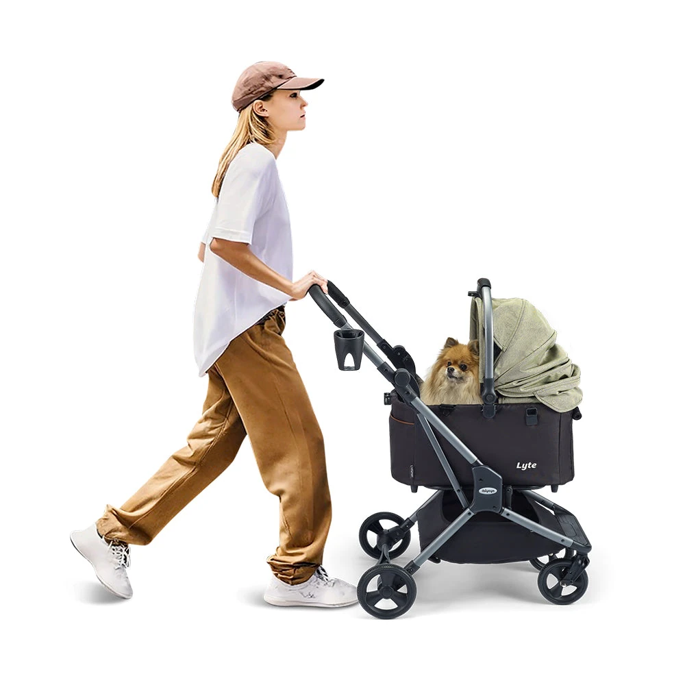 FS2591-G-07_2000x Ibiyaya Lyte 3-in-1 Detachable Pet Stroller, Pickle Green