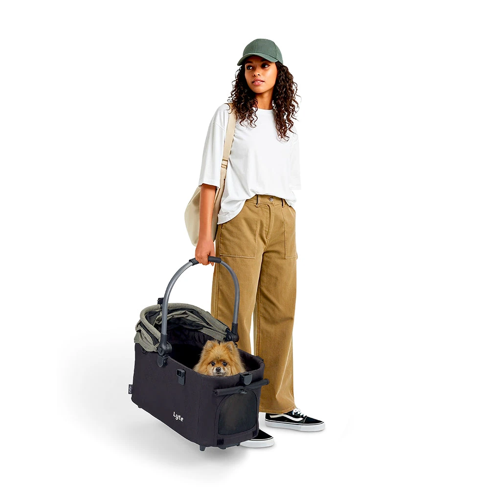 FS2591-G-09_2000x Ibiyaya Lyte 3-in-1 Detachable Pet Stroller, Pickle Green