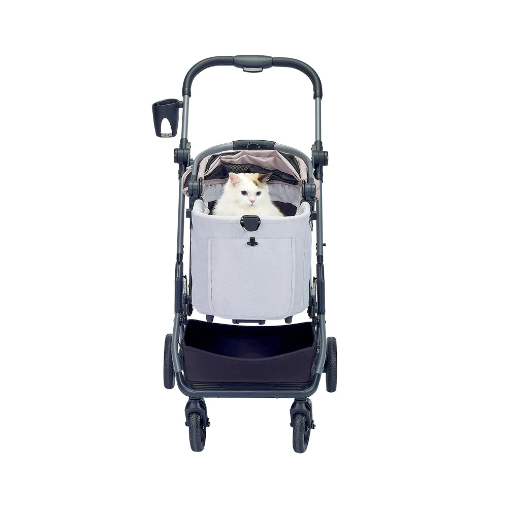 FS2591-P-04_2000x Ibiyaya Lyte 3-in-1 Detachable Pet Stroller, Dusty Apricot