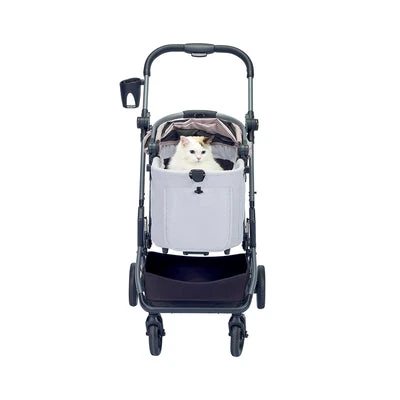 FS2591-P-04_400x Ibiyaya Lyte 3-in-1 Detachable Pet Stroller, Dusty Apricot