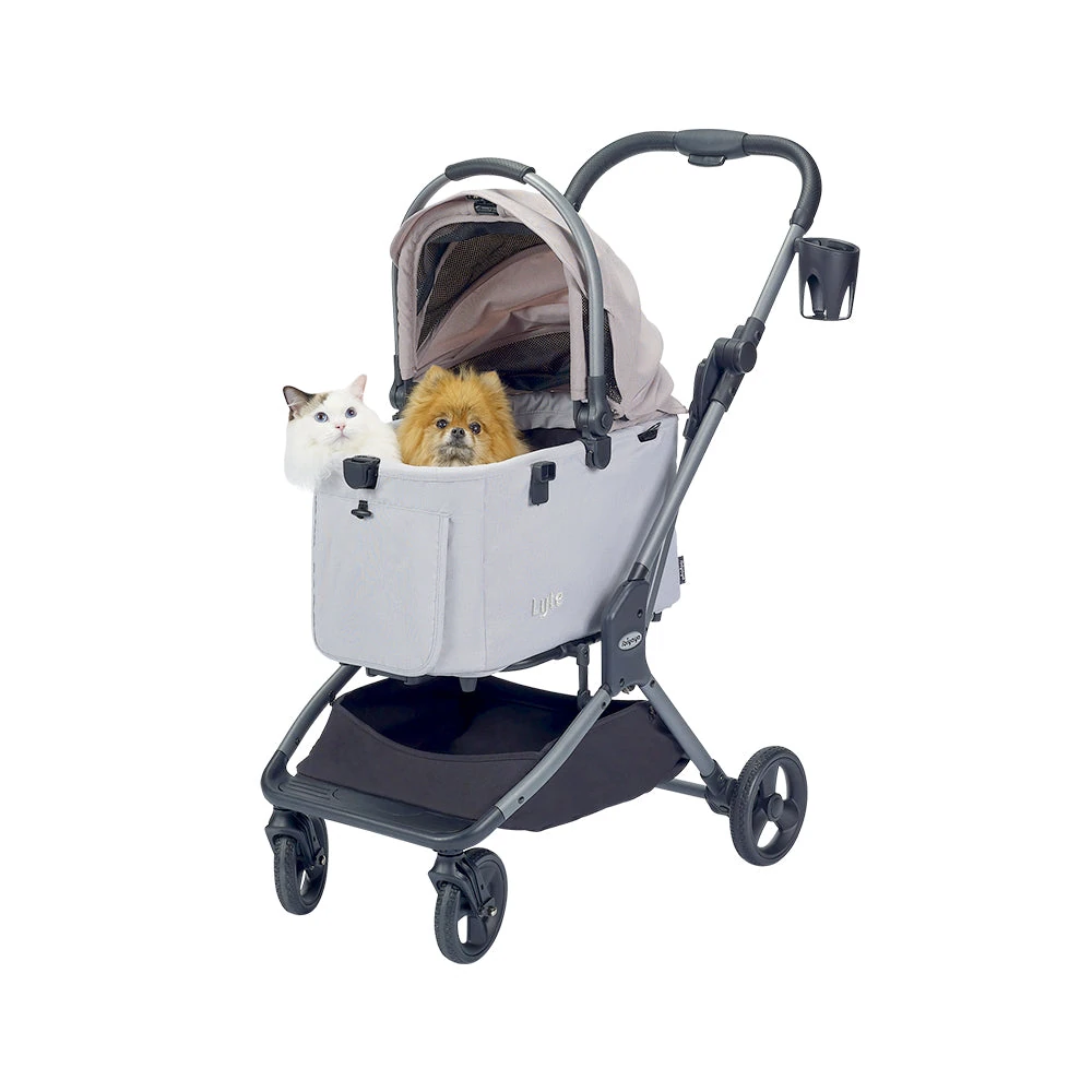 FS2591-P-05_2000x Ibiyaya Lyte 3-in-1 Detachable Pet Stroller, Dusty Apricot