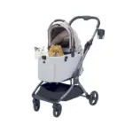 Ibiyaya Lyte 3-in-1 Detachable Pet Stroller, Dusty Apricot