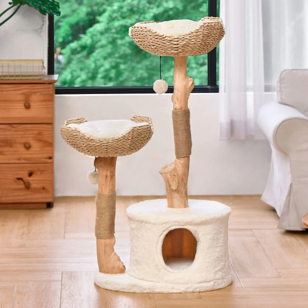Furrytail1000px_92a2dea6-b74b-426b-a35f-95e8bbc8a8a1_2000x Michu Premium Real Wood Cat Tree | Large