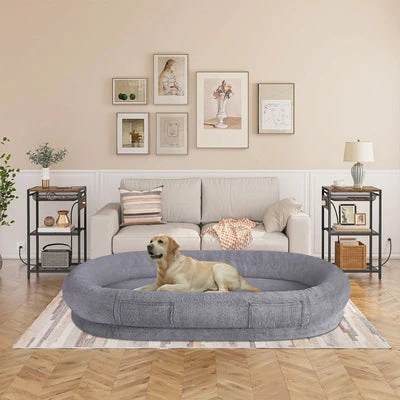 GMW-1937-DG-5_400x Comfort Plus Human Dog Bed, Dark Grey