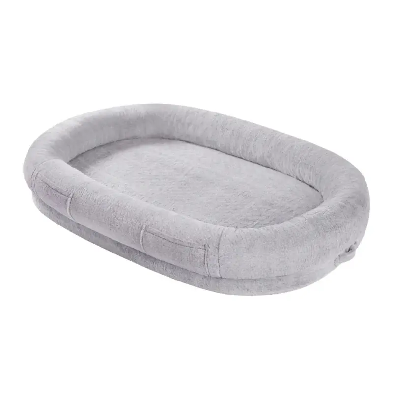 Comfort Plus Human Dog Bed, Light Grey