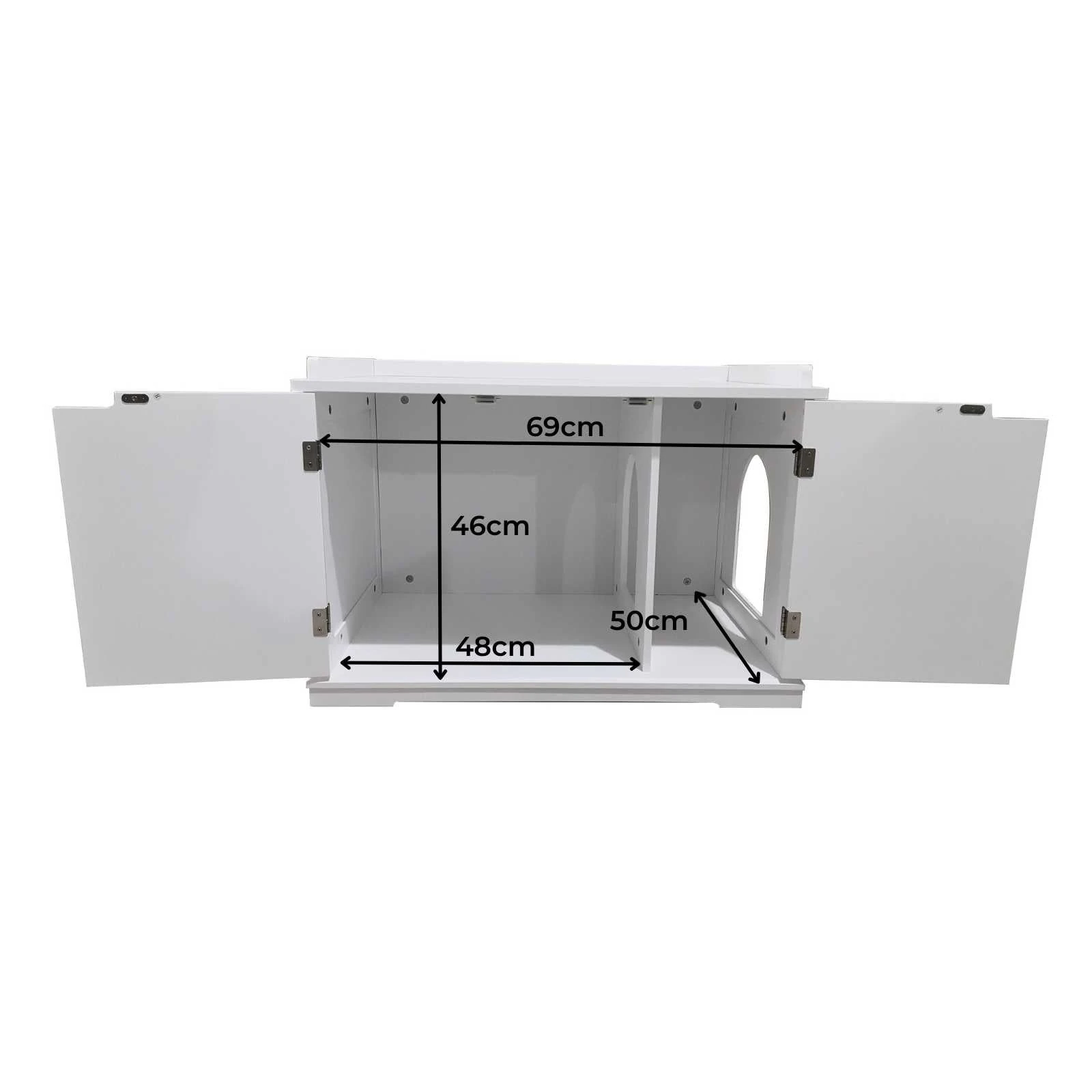 GMW-5039-W.PT05_2000x Cleo Cat Litter Cabinet, White