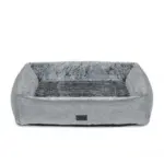 Dog Lounger Bed, Artic Faux Fur