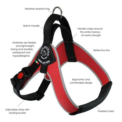 TrePonti-1000px_2d087b9f-2d24-419a-8843-27f2feb01b51_400x Tre Ponti Brio Adjustable Step In Dog Harness, Black