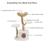 Modern Pets Real Wood Cat Tree