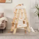 Pyramid Wooden Cat Tree