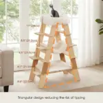 Pyramid Wooden Cat Tree