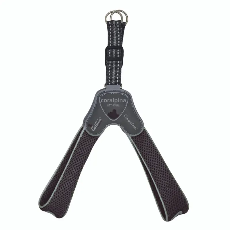 Cinquetorri Step-in Dog Harness, Charcoal