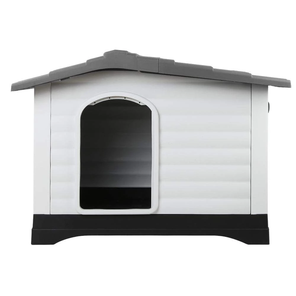 dsz-dog-house-outdoor-dog-house-waterproof-plastic-kennel-large-grey-7498806329447_2000x Outdoor Dual-Entry Dog House, Grey