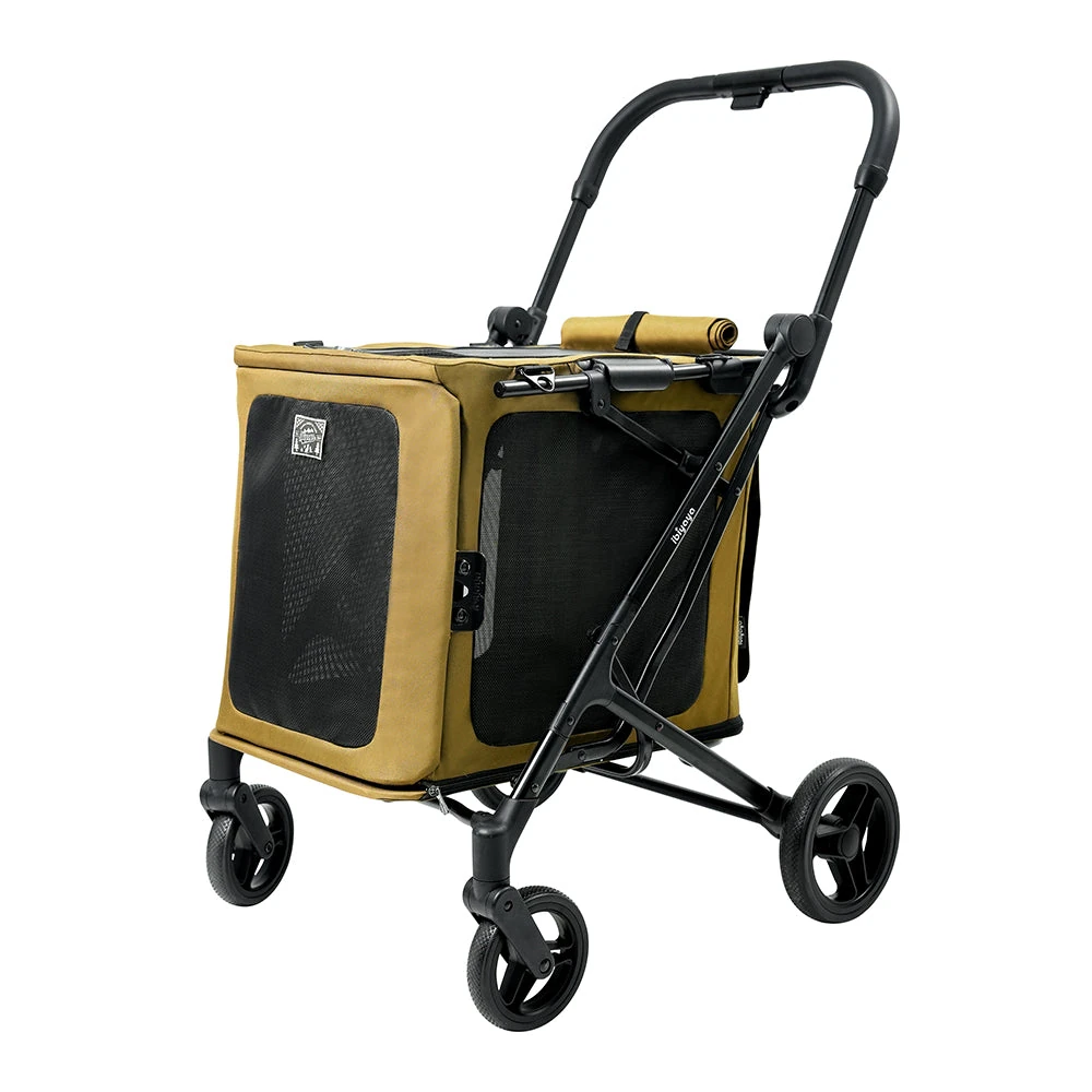 fs2480-cb_web_01_2000x Ibiyaya BigBuddy Pet Stroller and Crate Combo, Camel