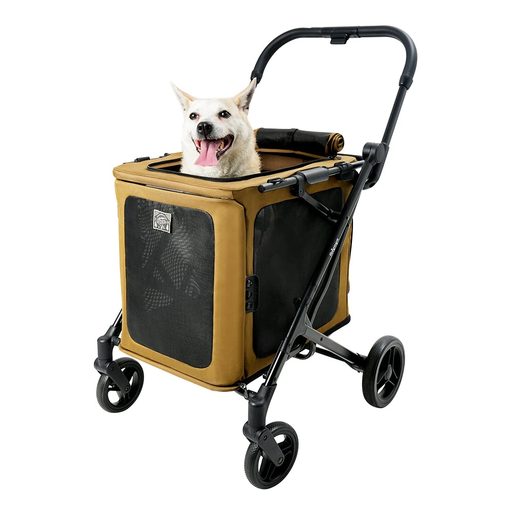 fs2480-cb_web_02_2000x Ibiyaya BigBuddy Pet Stroller and Crate Combo, Camel