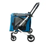 Ibiyaya BigBuddy Pet Stroller and Crate Combo, Crystal Teal
