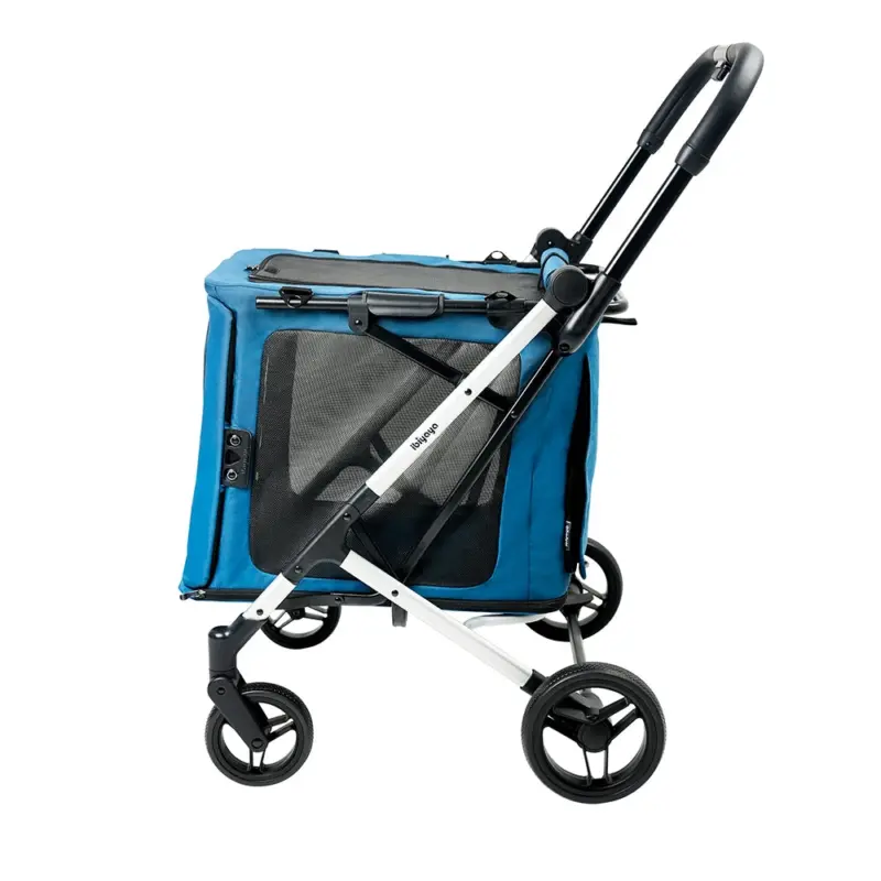 Ibiyaya BigBuddy Pet Stroller and Crate Combo, Crystal Teal