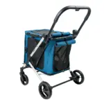Ibiyaya BigBuddy Pet Stroller and Crate Combo, Crystal Teal