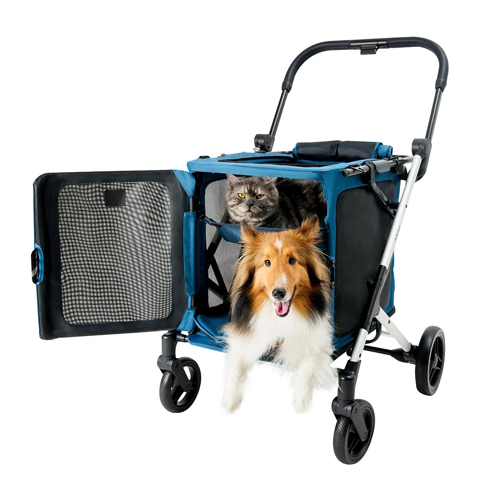 fs2480-nb_web_05_2000x Ibiyaya BigBuddy Pet Stroller and Crate Combo, Crystal Teal