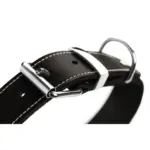 Hunter Aalborg Special Leather Dog Collar, Black