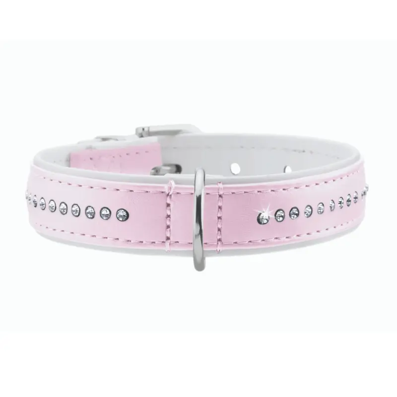 Hunter Modern Art Luxus Dog Collar, Pale Pink
