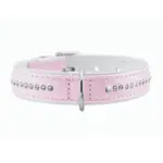 Hunter Modern Art Luxus Dog Collar, Pale Pink