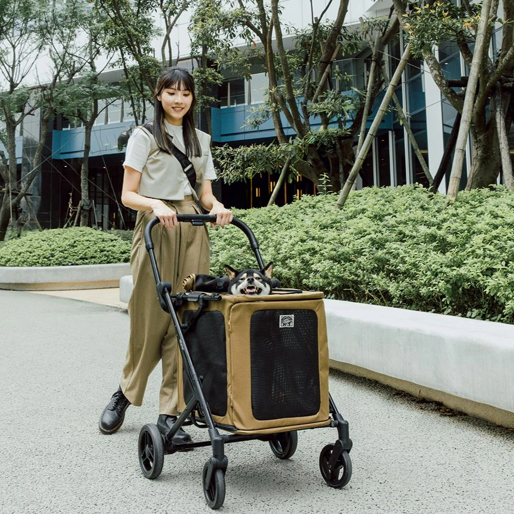 ibiyaya-1000x1000px_2000x Ibiyaya BigBuddy Pet Stroller and Crate Combo, Camel