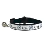 Personalised Cat Collar - Squiggle, Blue