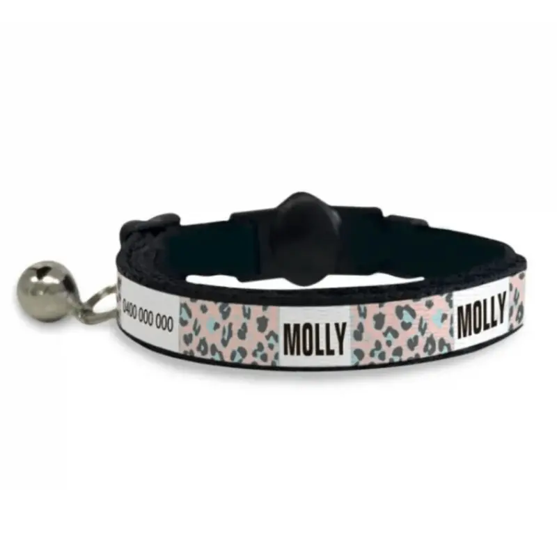 Personalised Cat Collar - Leopard