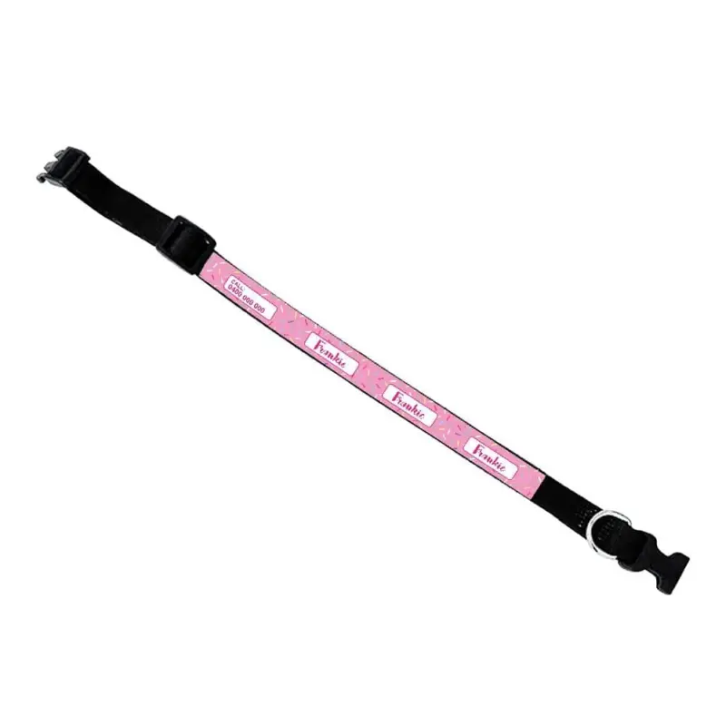 Personalised Dog Collar - Pink Sprinkles