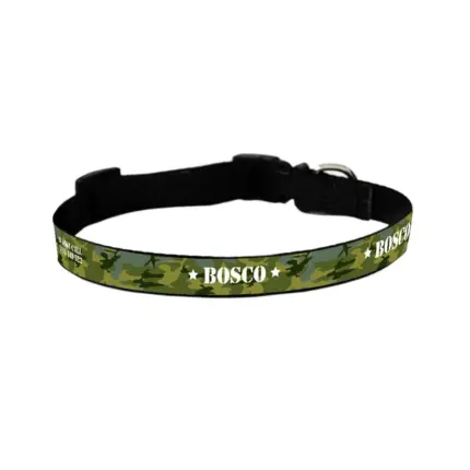 Personalised Dog Collar - Camouflage