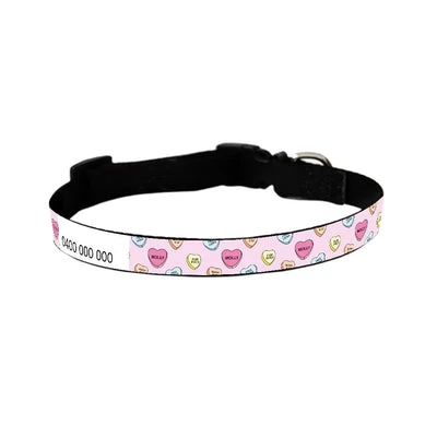 id-pet-dog-collar-small-31-41cm-personalised-dog-collar-candy-hearts-3906824011879_400x Personalised Dog Collar - Candy Hearts