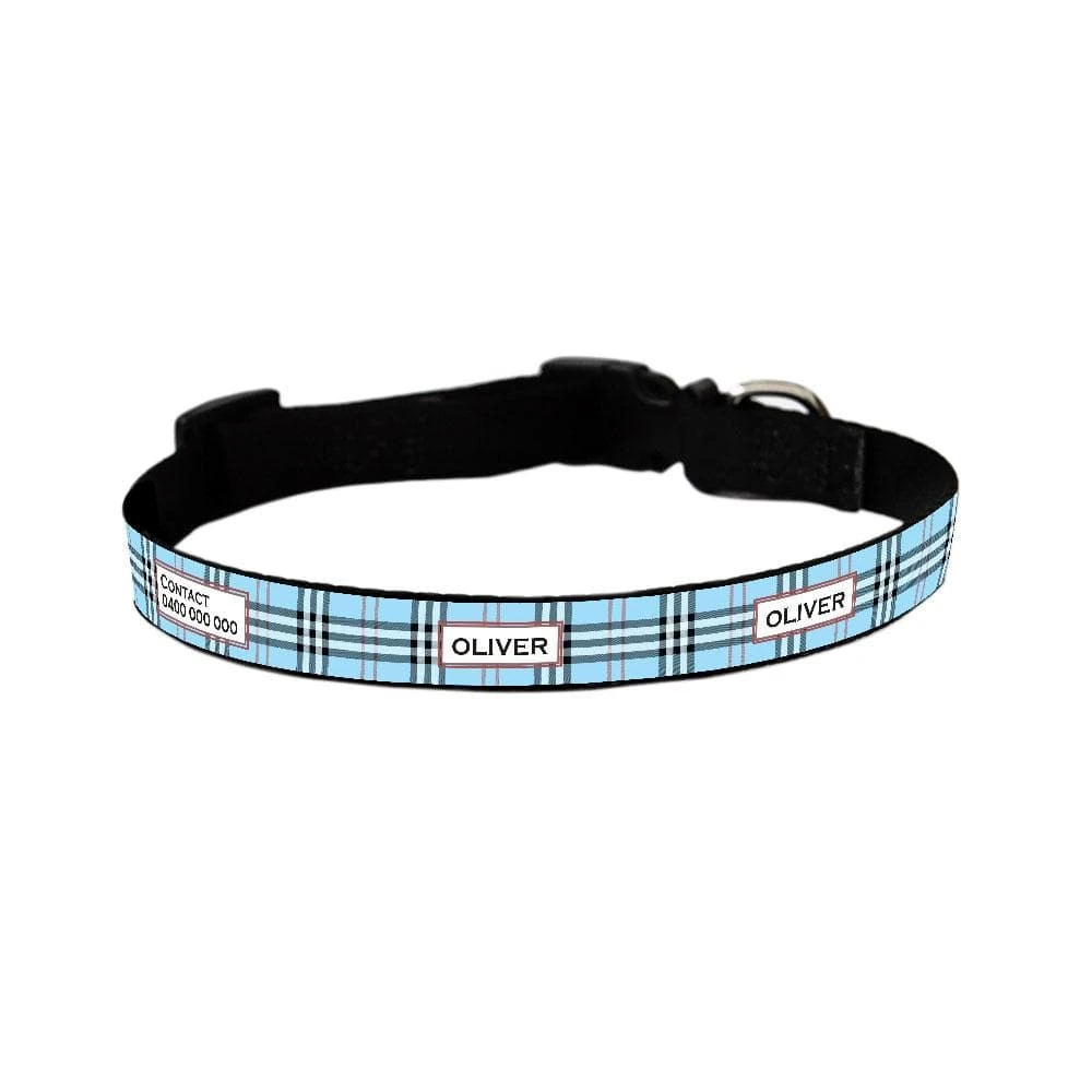 id-pet-dog-collar-small-31-41cm-personalised-dog-collar-furberry-blue-31863646650567_2000x Personalised Dog Collar - Furberry, Blue