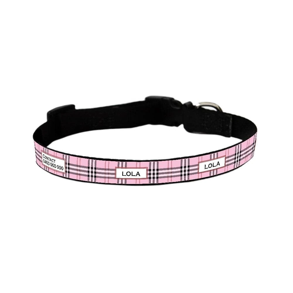 id-pet-dog-collar-small-31-41cm-personalised-dog-collar-furberry-pink-3907997073511_2000x Personalised Dog Collar - Furberry, Pink