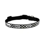 Personalised Dog Collar - Monochrome Cross