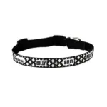 Personalised Dog Collar - Monochrome Cross