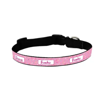 Personalised Dog Collar - Pink Sprinkles