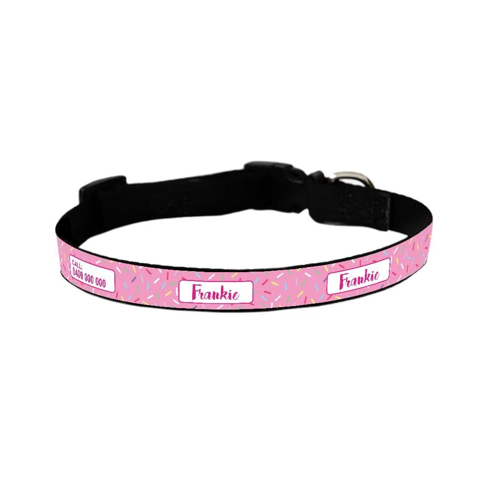 id-pet-dog-collar-small-31-41cm-personalised-dog-collar-pink-sprinkles-3927548887143_2000x Personalised Dog Collar - Pink Sprinkles