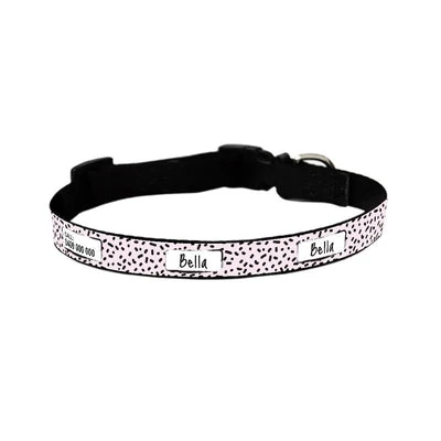 id-pet-dog-collar-small-31-41cm-personalised-dog-collar-squiggle-pink-3907988947047_400x Personalised Dog Collar - Squiggle, Pink
