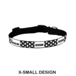 Personalised Dog Collar - Monochrome Cross