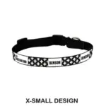 Personalised Dog Collar - Monochrome Cross