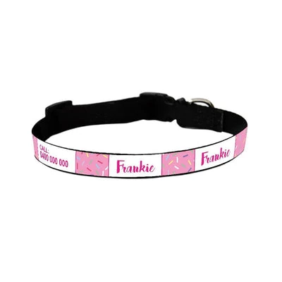 id-pet-dog-collar-x-small-20-31cm-personalised-dog-collar-pink-sprinkles-31863515742407_400x Personalised Dog Collar - Pink Sprinkles