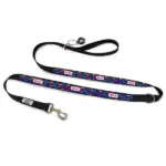 Personalised Dog Leash - Squiggle, Blue