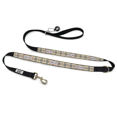 Personalised Dog Leash - Furberry, Oatmeal
