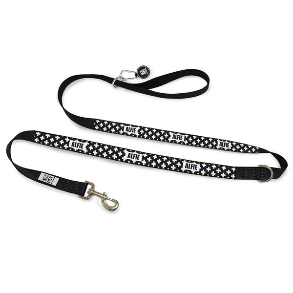 id-pet-dog-leash-personalised-dog-leash-monochrome-cross-13526719266919 Personalised Dog Leash - Bones