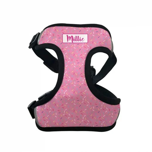 id-pet-pet-harness-personalised-pet-harness-pink-sprinkles-36961414938843 Personalised Dog Collar - Pink Sprinkles