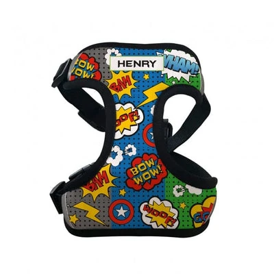 id-pet-pet-harness-personalised-pet-harness-superhero-comic-37001228648667_400x Personalised Pet Harness - Superhero Comic