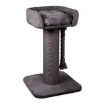 High Bed Scratching Post for Large Cats, Charcoal