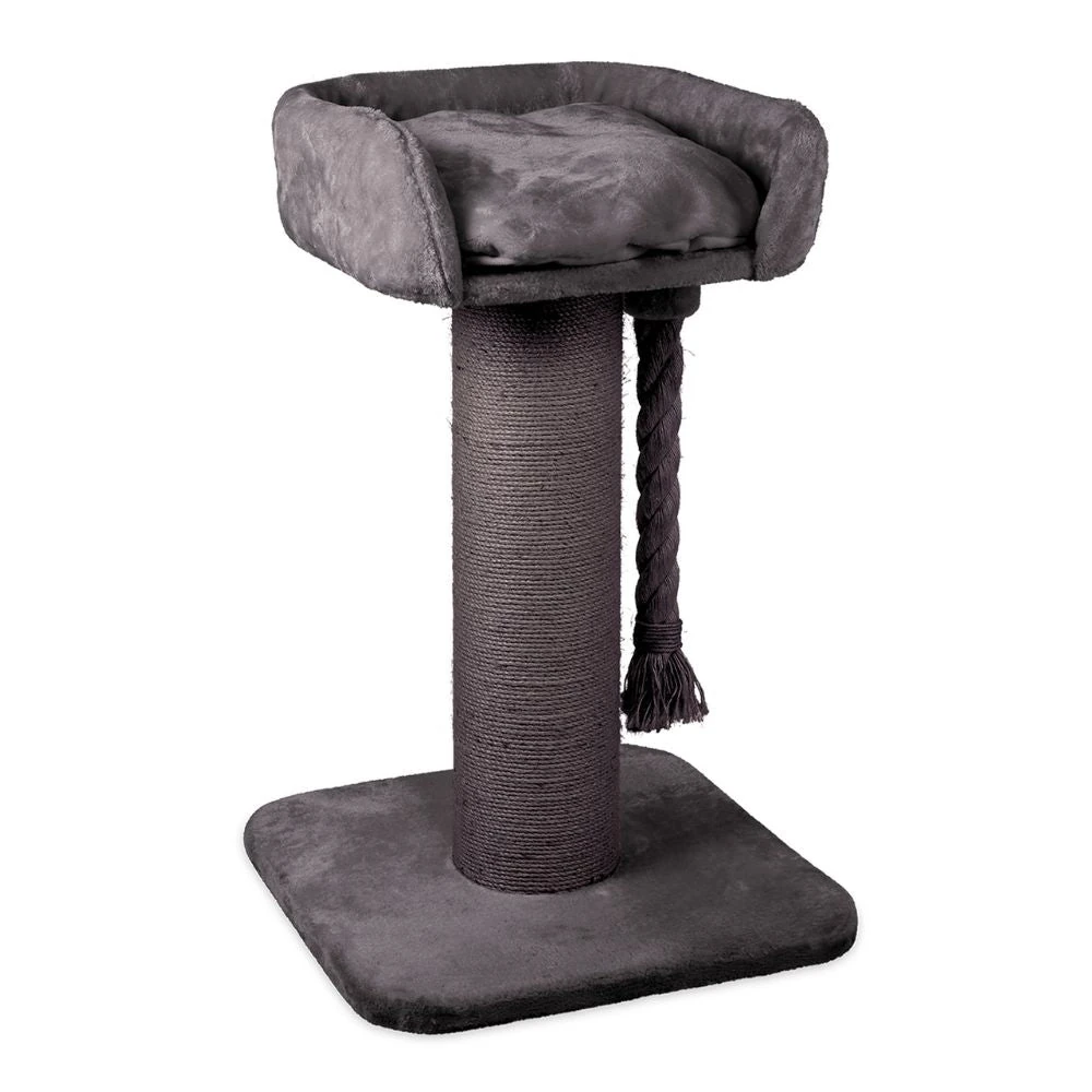 kazoo-1000sq1_2000x High Bed Scratching Post for Large Cats, Charcoal