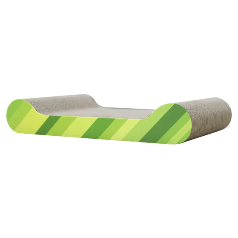 Cardboard Cat Scratcher Lounge, Green